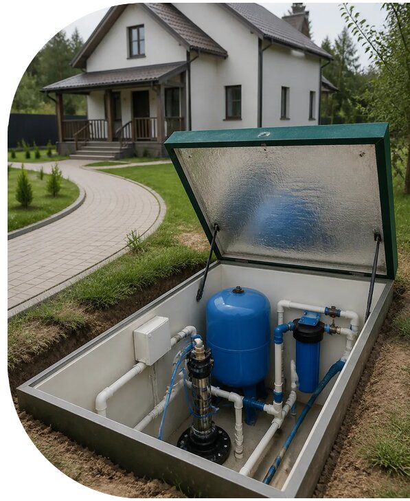 Автономное водоснабжение дома в Мирном от 151635 р. | АПаруса-Мир